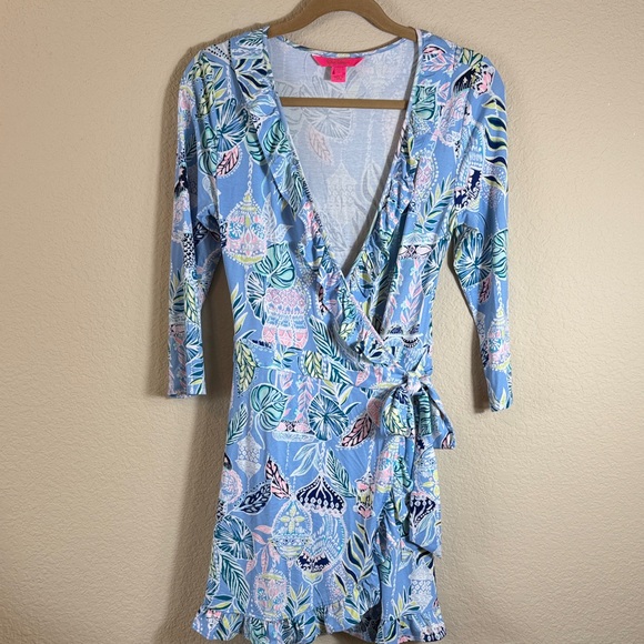 Lilly Pulitzer Pants - LILLY PULITZER Jessalynne Romper Wrap Skort Size Small
